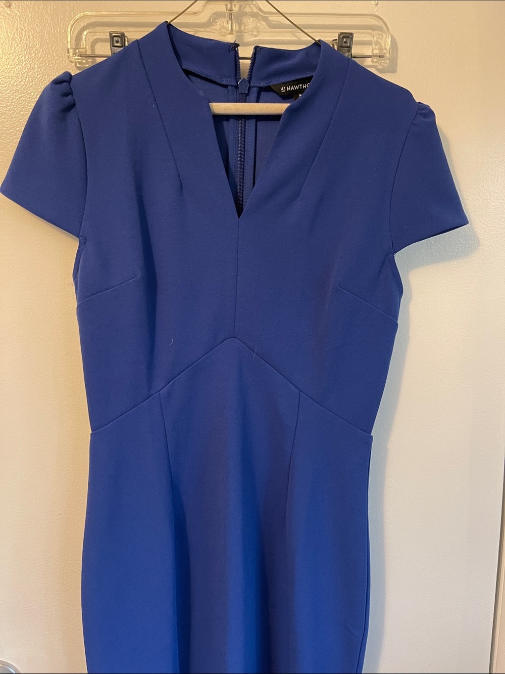 41 Hawthorn Royal Blue V-Neck Midi Dress